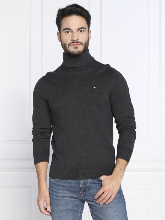Zdjęcie produktu Tommy Hilfiger Golf | Regular Fit | z dodatkiem kaszmiru grafitowy