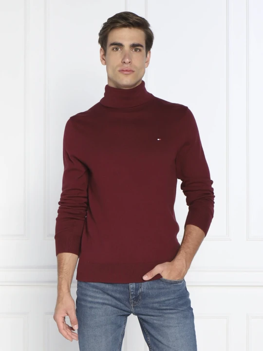 Zdjęcie produktu Tommy Hilfiger Golf | Regular Fit | z dodatkiem kaszmiru bordowy