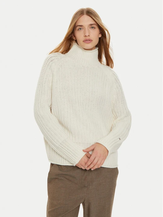 Zdjęcie produktu Tommy Hilfiger Golf WW0WW44111 Écru Regular Fit Kremowy