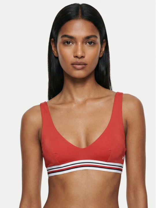 Zdjęcie produktu Tommy Hilfiger Góra od bikini Scoop UW0UW06351 Czerwony