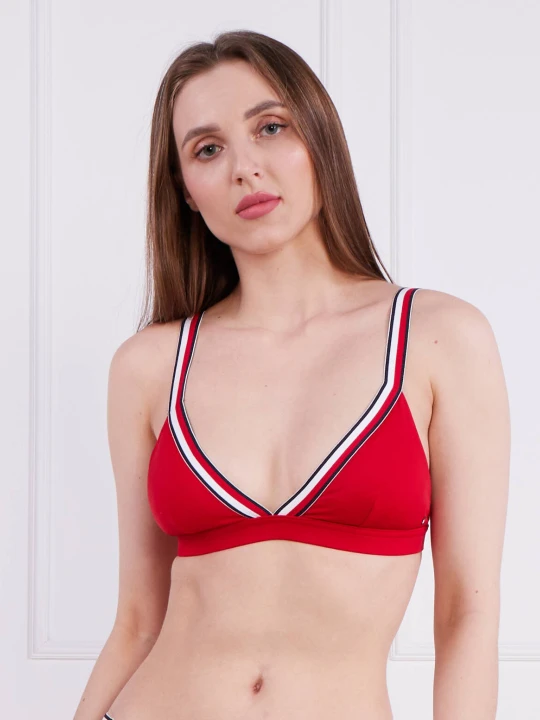 Zdjęcie produktu Tommy Hilfiger Góra od bikini TH GLOBAL STRIPE-S czerwony