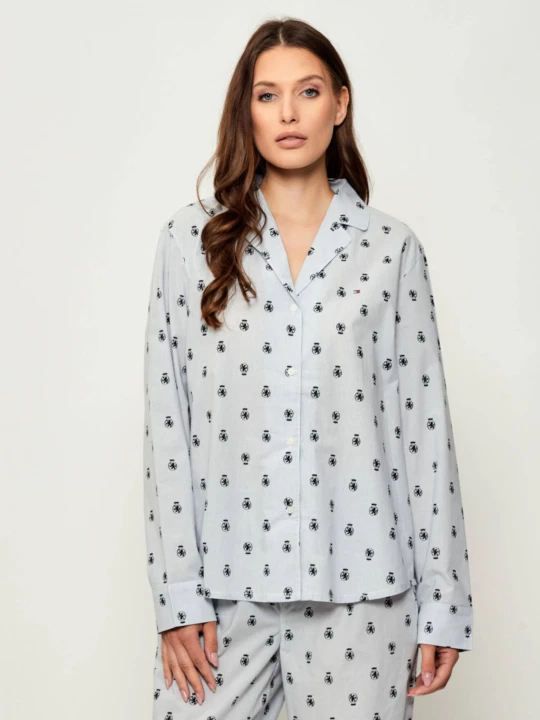 Zdjęcie produktu Tommy Hilfiger Góra od piżamy | Regular Fit błękitny