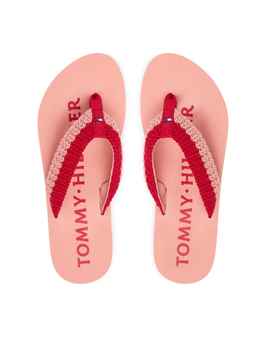 Zdjęcie produktu Tommy Hilfiger Japonki CROCHET SUMMER SANDA FW0FW09417 Różowy