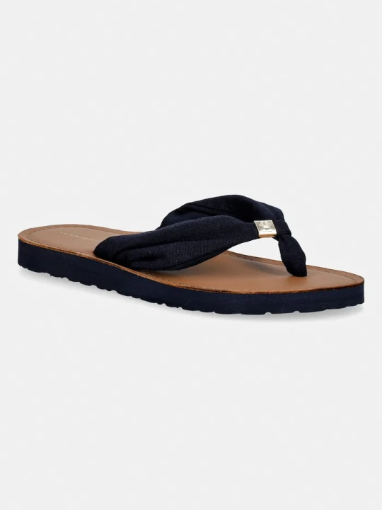 Zdjęcie produktu Tommy Hilfiger japonki damskie TH LTR FOOTBED SUMMER SANDAL granatowy