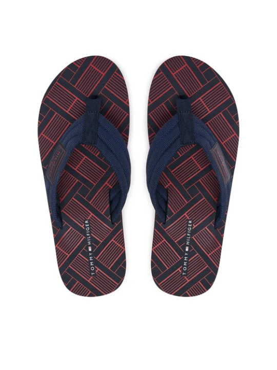 Zdjęcie produktu Tommy Hilfiger Japonki Flag Patch Beach FM0FM06004 Granatowy