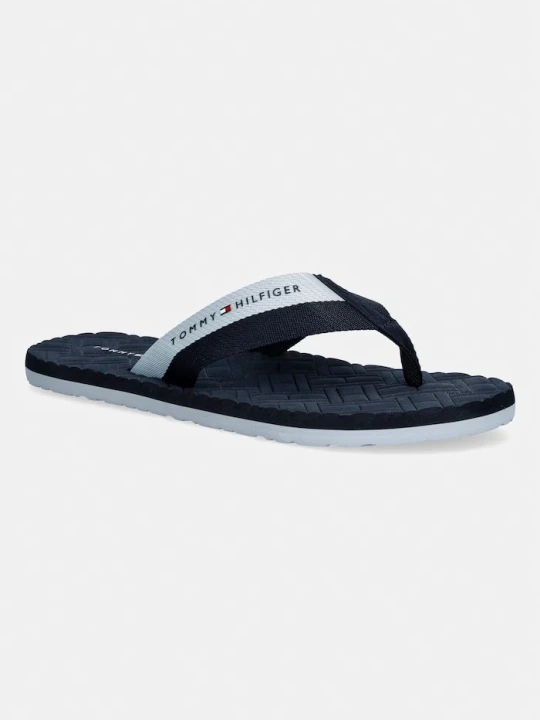 Zdjęcie produktu Tommy Hilfiger japonki męskie HILFIGER WEBBING BEACH SANDAL granatowy