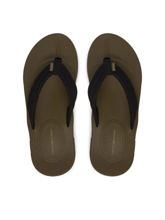 Zdjęcie produktu Tommy Hilfiger Japonki Molded Hilfiger Lth Beach Sandal FM0FM05802 Czarny