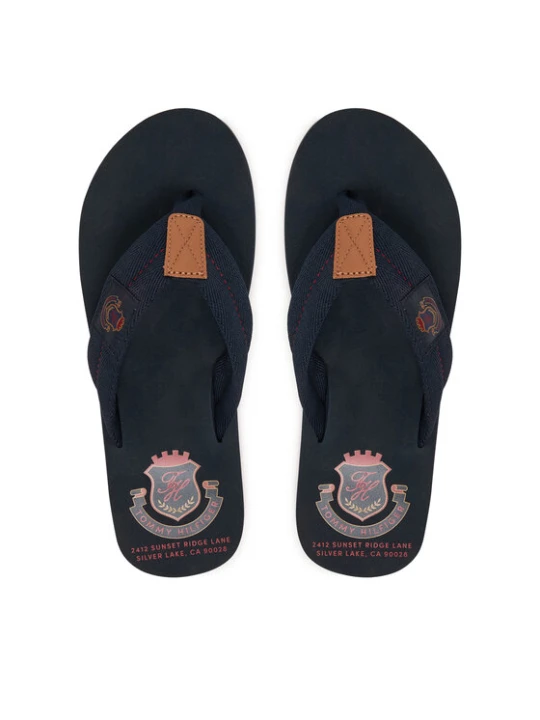 Zdjęcie produktu Tommy Hilfiger Japonki Patch Hilfiger Beach Sandal FM0FM05804 Granatowy
