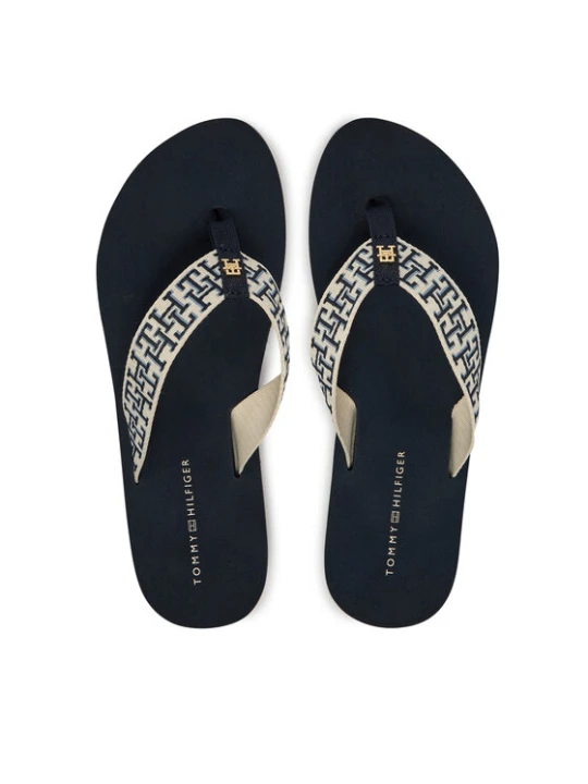 Zdjęcie produktu Tommy Hilfiger Japonki Th Corporate Sandal FW0FW09610 Granatowy