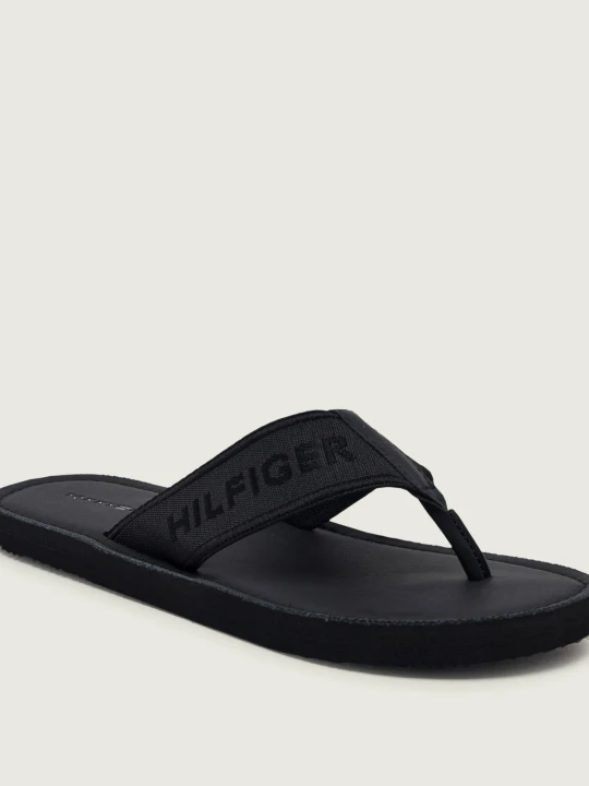 Zdjęcie produktu Tommy Hilfiger Japonki | z dodatkiem skóry czarny