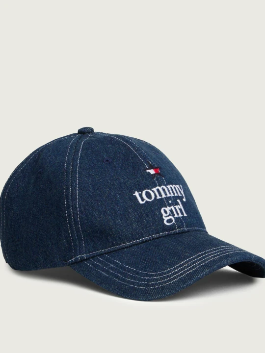 Zdjęcie produktu Tommy Hilfiger Jeansowa bejsbolówka Tommy Girl granatowy