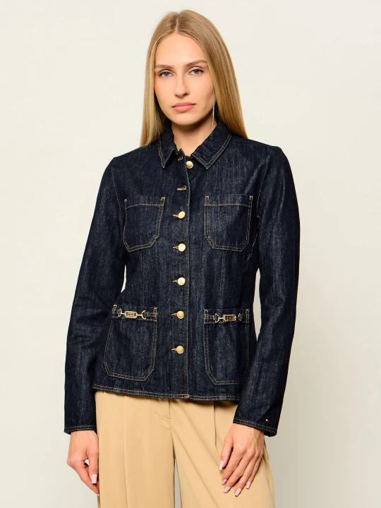 Zdjęcie produktu Tommy Hilfiger Jeansowa kurtka Rinse | Regular Fit granatowy