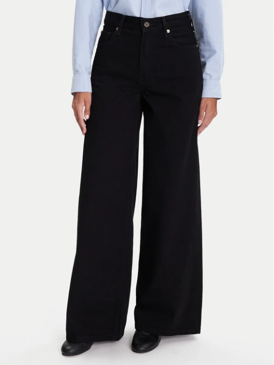 Zdjęcie produktu Tommy Hilfiger Jeansy 70's WW0WW48254 Czarny Wide Leg