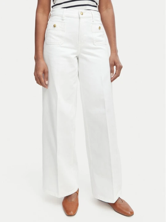 Zdjęcie produktu Tommy Hilfiger Jeansy 70s WW0WW48576 Biały Wide Leg
