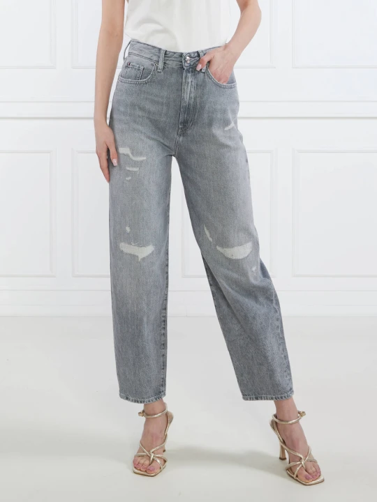 Zdjęcie produktu Tommy Hilfiger Jeansy BALLOON HW A NELY | Boyfriend fit szary