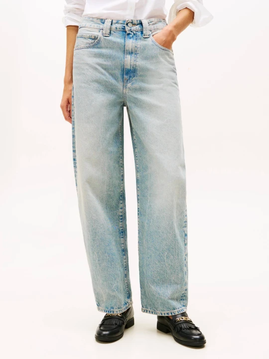 Zdjęcie produktu Tommy Hilfiger Jeansy BARREL | Loose fit | high waist błękitny