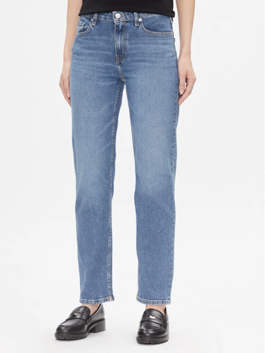 Zdjęcie produktu Tommy Hilfiger Jeansy Classic Straight Rw Mel WW0WW40634 Niebieski Straight Leg