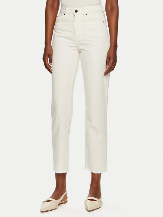 Zdjęcie produktu Tommy Hilfiger Jeansy Classic WW0WW40642 Écru Straight Fit Kremowy