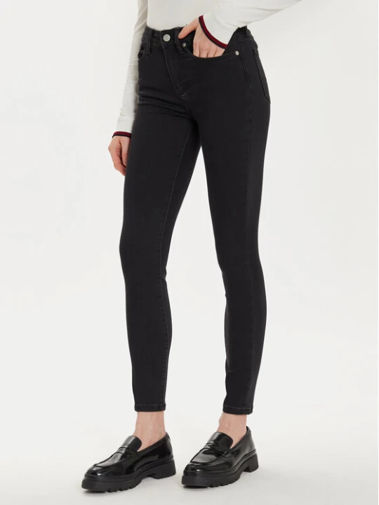 Zdjęcie produktu Tommy Hilfiger Jeansy Como WW0WW42841 Czarny Skinny Fit