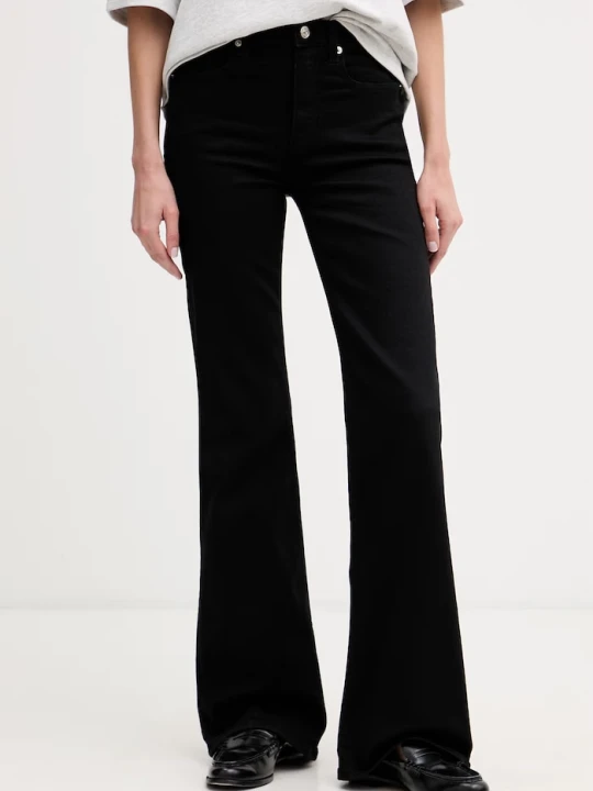 Zdjęcie produktu Tommy Hilfiger jeansy flare damskie czarny