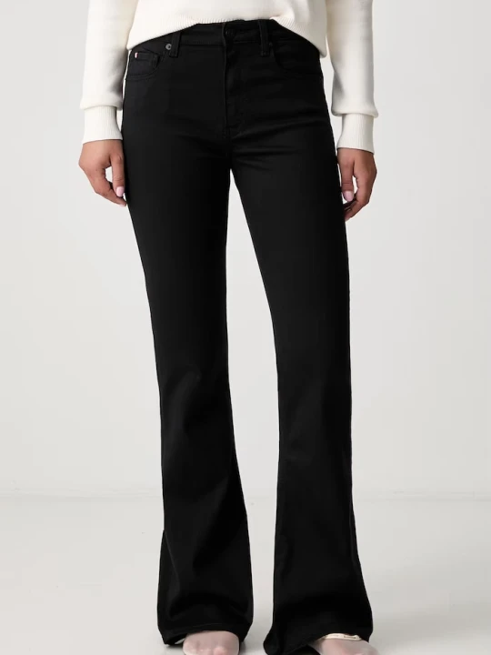 Zdjęcie produktu Tommy Hilfiger jeansy flare damskie czarny