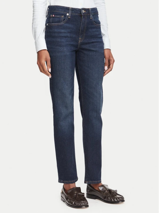 Zdjęcie produktu Tommy Hilfiger Jeansy Harlow WW0WW52184 Granatowy Slim Fit