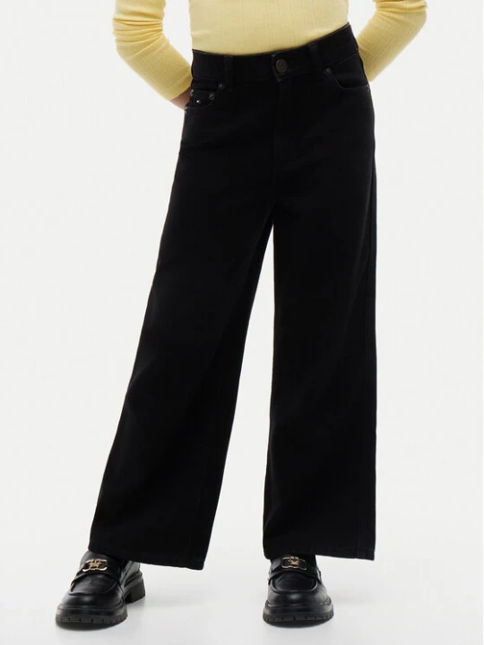 Zdjęcie produktu Tommy Hilfiger Jeansy KG0KG09472 Czarny Wide Leg