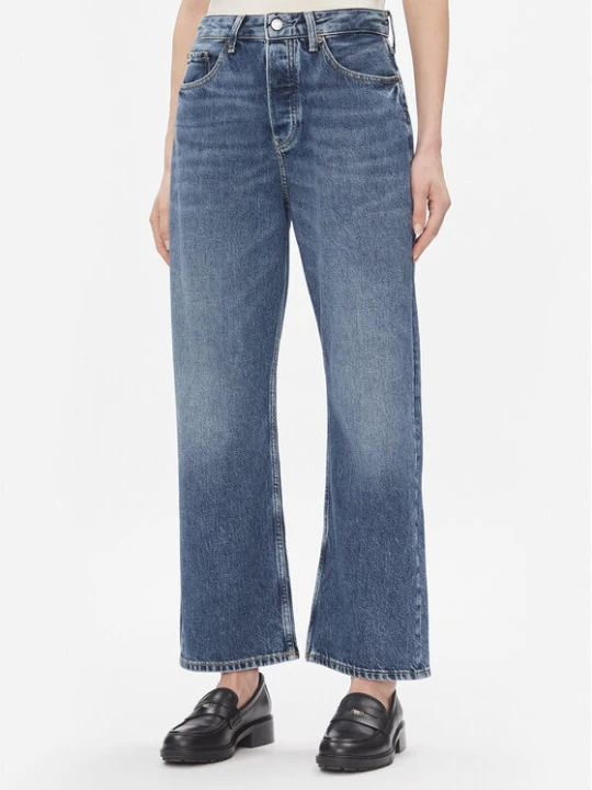 Zdjęcie produktu Tommy Hilfiger Jeansy Loose Straight Rw Klo WW0WW40646 Niebieski Wide Leg