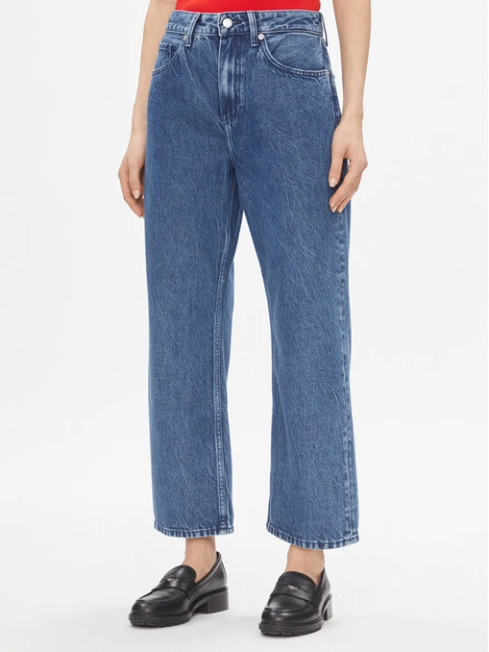 Zdjęcie produktu Tommy Hilfiger Jeansy Loose Straight Rw Lea WW0WW40637 Niebieski Loose Leg