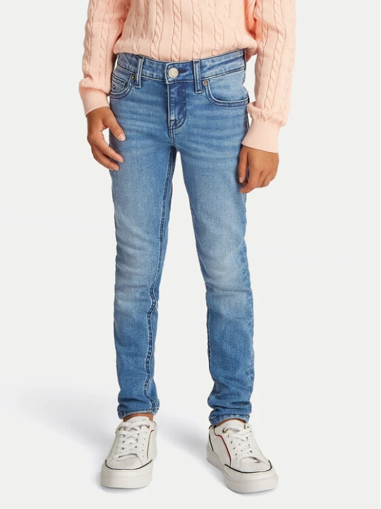 Zdjęcie produktu Tommy Hilfiger Jeansy Nora KG0KG08403 Niebieski Skinny Fit