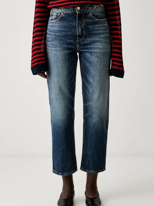 Zdjęcie produktu Tommy Hilfiger jeansy regular damskie granatowy