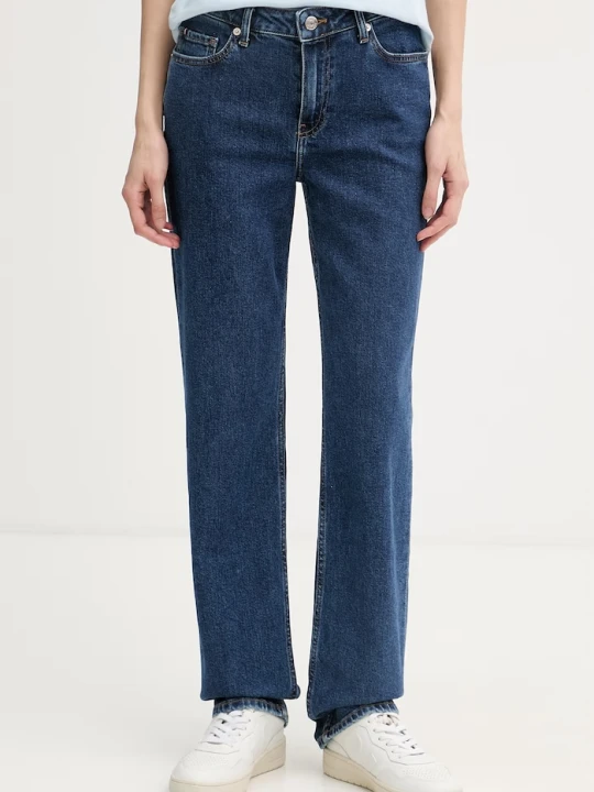 Zdjęcie produktu Tommy Hilfiger jeansy straight damskie granatowy