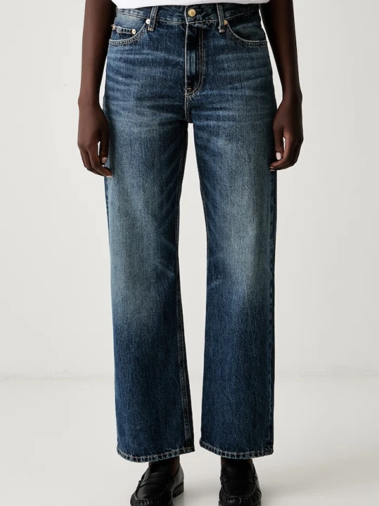 Zdjęcie produktu Tommy Hilfiger jeansy straight damskie granatowy