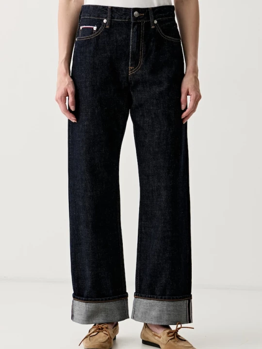 Zdjęcie produktu Tommy Hilfiger jeansy straight damskie granatowy