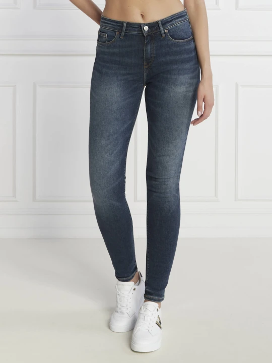 Zdjęcie produktu Tommy Hilfiger Jeansy TH FLEX COMO SKINNY RW SAU | Skinny fit granatowy