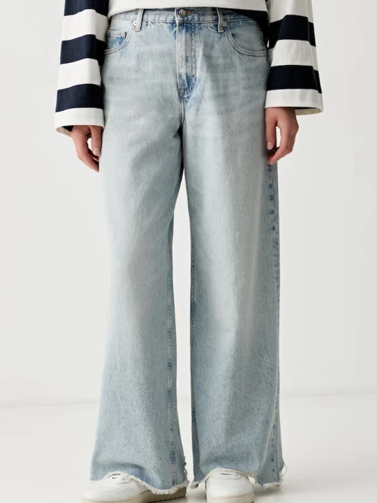 Zdjęcie produktu Tommy Hilfiger jeansy wide leg damskie niebieski
