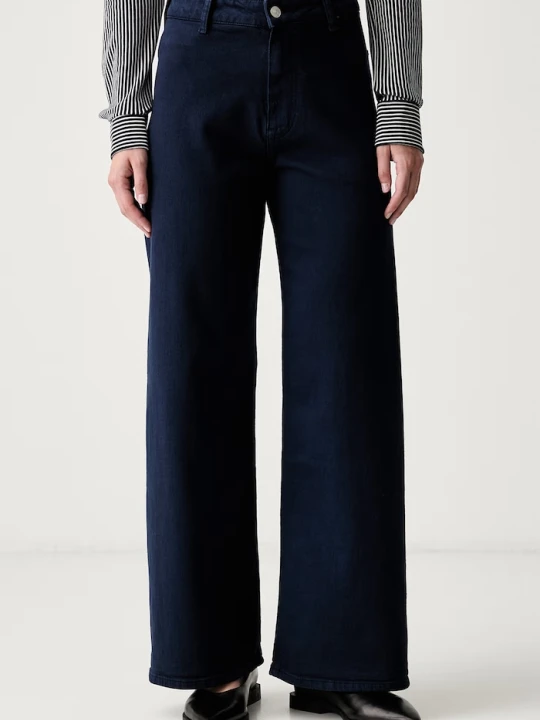 Zdjęcie produktu Tommy Hilfiger jeansy wide leg damskie granatowy