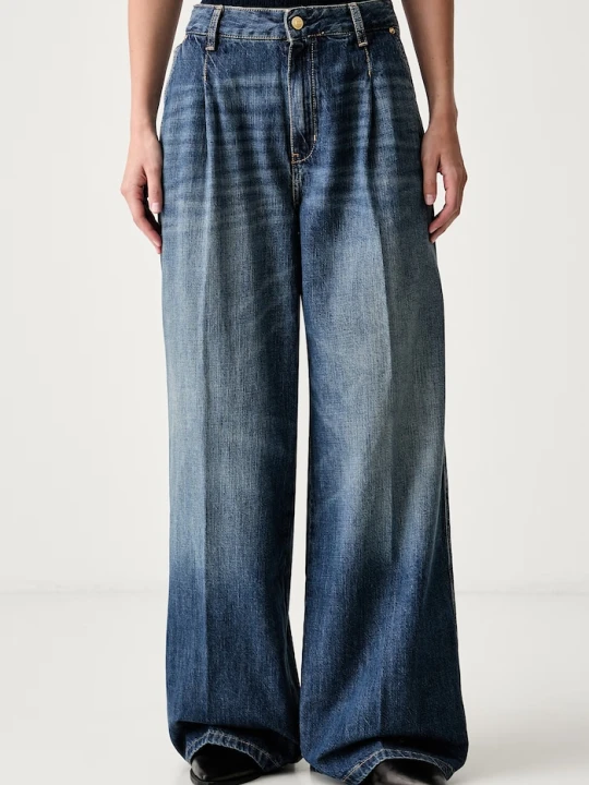 Zdjęcie produktu Tommy Hilfiger jeansy wide leg damskie niebieski