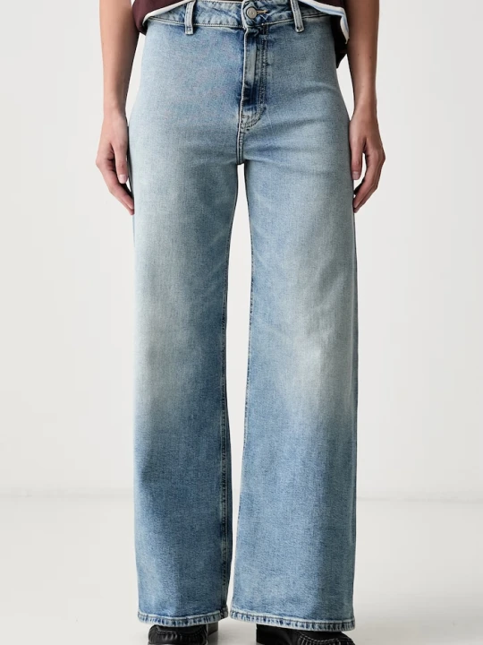 Zdjęcie produktu Tommy Hilfiger jeansy wide leg damskie niebieski