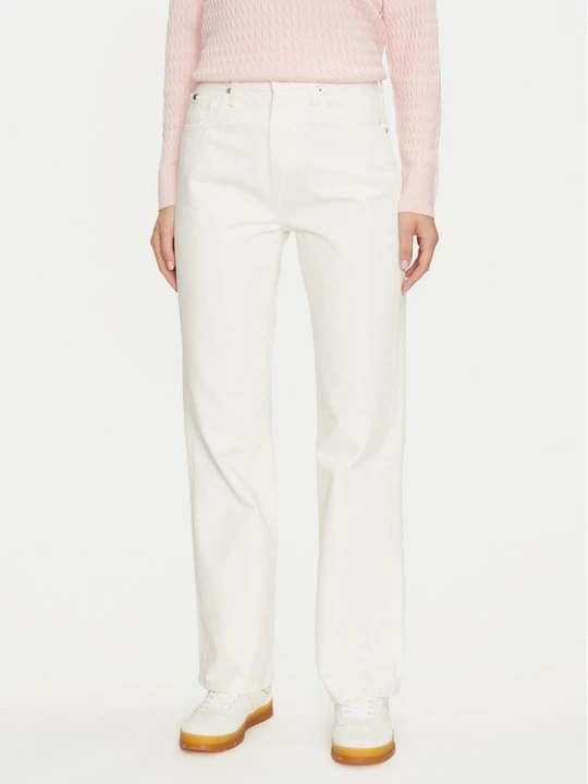 Zdjęcie produktu Tommy Hilfiger Jeansy WW0WW42194 Écru Relaxed Fit Kremowy