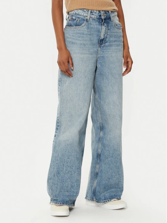 Zdjęcie produktu Tommy Hilfiger Jeansy WW0WW43705 Niebieski Wide Leg
