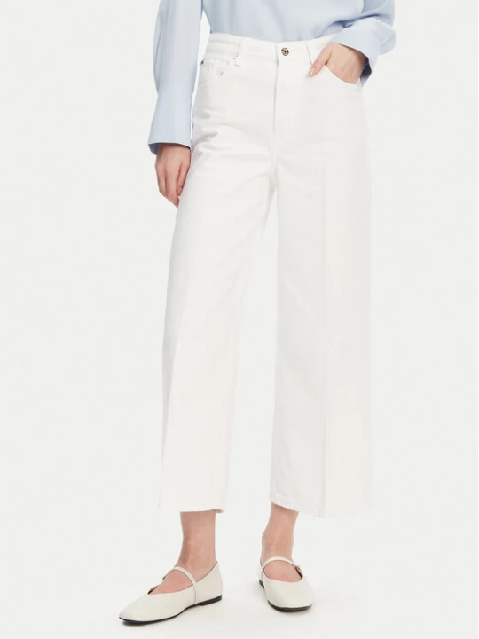 Zdjęcie produktu Tommy Hilfiger Jeansy WW0WW44363 Biały Wide Leg
