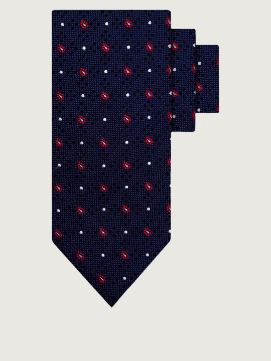 Zdjęcie produktu Tommy Hilfiger Jedwabny krawat granatowy