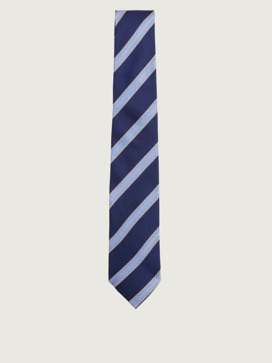 Zdjęcie produktu Tommy Hilfiger Jedwabny krawat TH x F.C. Liverpool granatowy