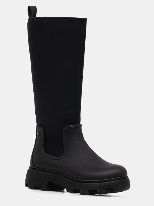 Zdjęcie produktu Tommy Hilfiger kalosze FLAG LONG RAINBOOT WARM LINING czarny