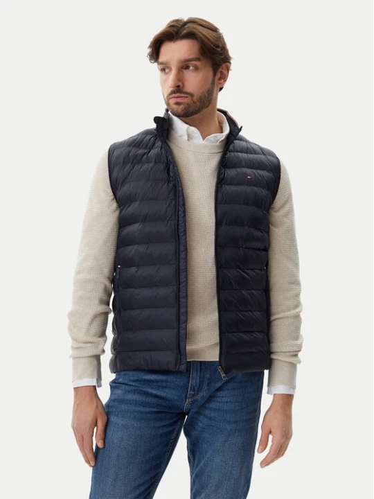 Zdjęcie produktu Tommy Hilfiger Kamizelka Core Packable MW0MW39989 Granatowy Regular Fit