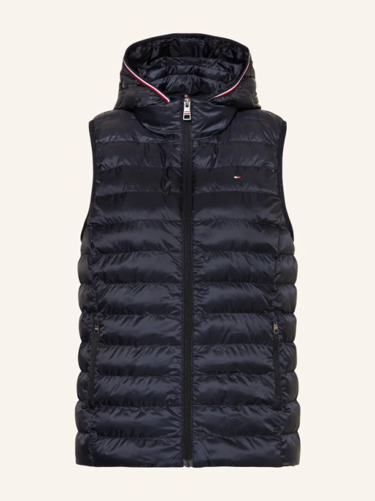 Zdjęcie produktu Tommy Hilfiger Kamizelka Pikowana Z Odpinanym Kapturem blau GRANATOWY