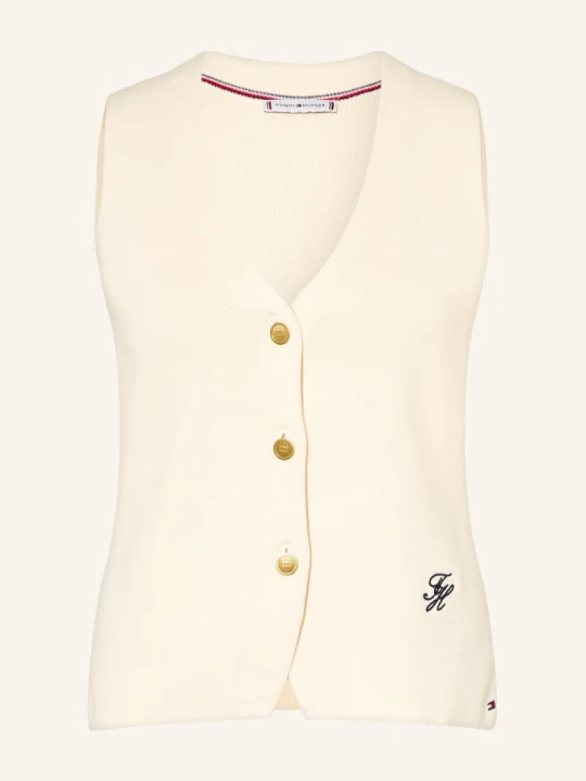 Zdjęcie produktu Tommy Hilfiger Kamizelka Z Dzianiny beige JASNOBRĄZOWY