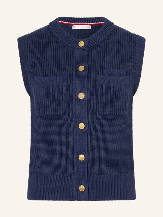Zdjęcie produktu Tommy Hilfiger Kamizelka Z Dzianiny blau GRANATOWY