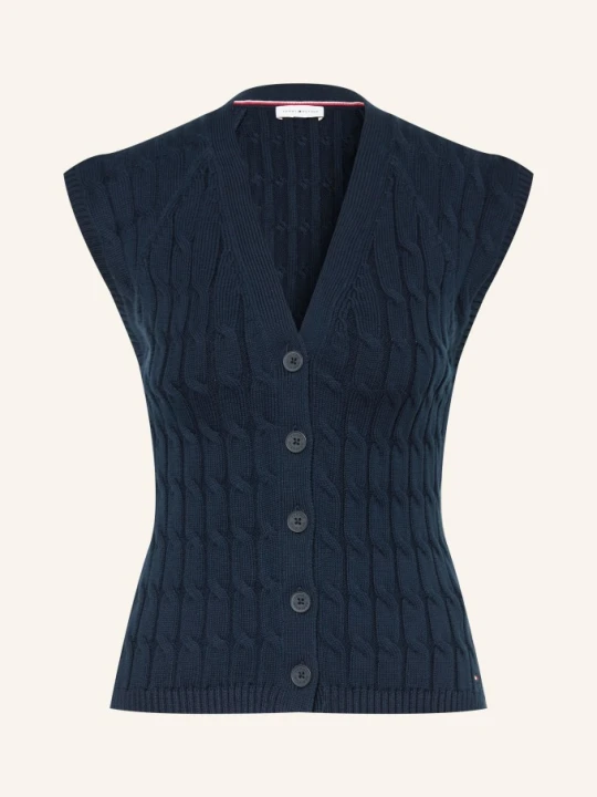 Zdjęcie produktu Tommy Hilfiger Kamizelka Z Dzianiny blau GRANATOWY